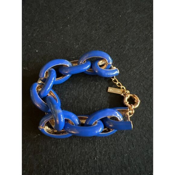 Baublebar Blue with Gold Enamel Link Bracelet - Picture 1 of 5